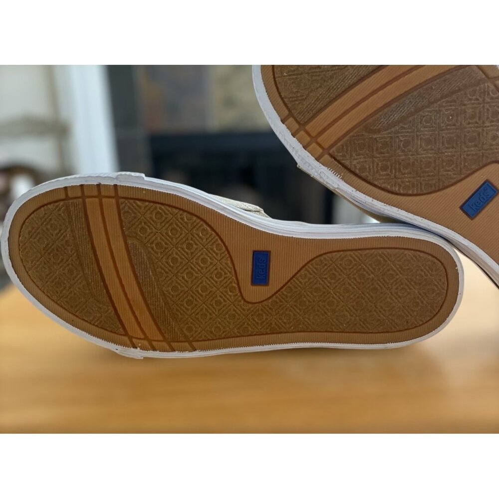 Keds Canvas Slip On Open Toe Sandals. Size 10 Beige - Picture 6 of 7